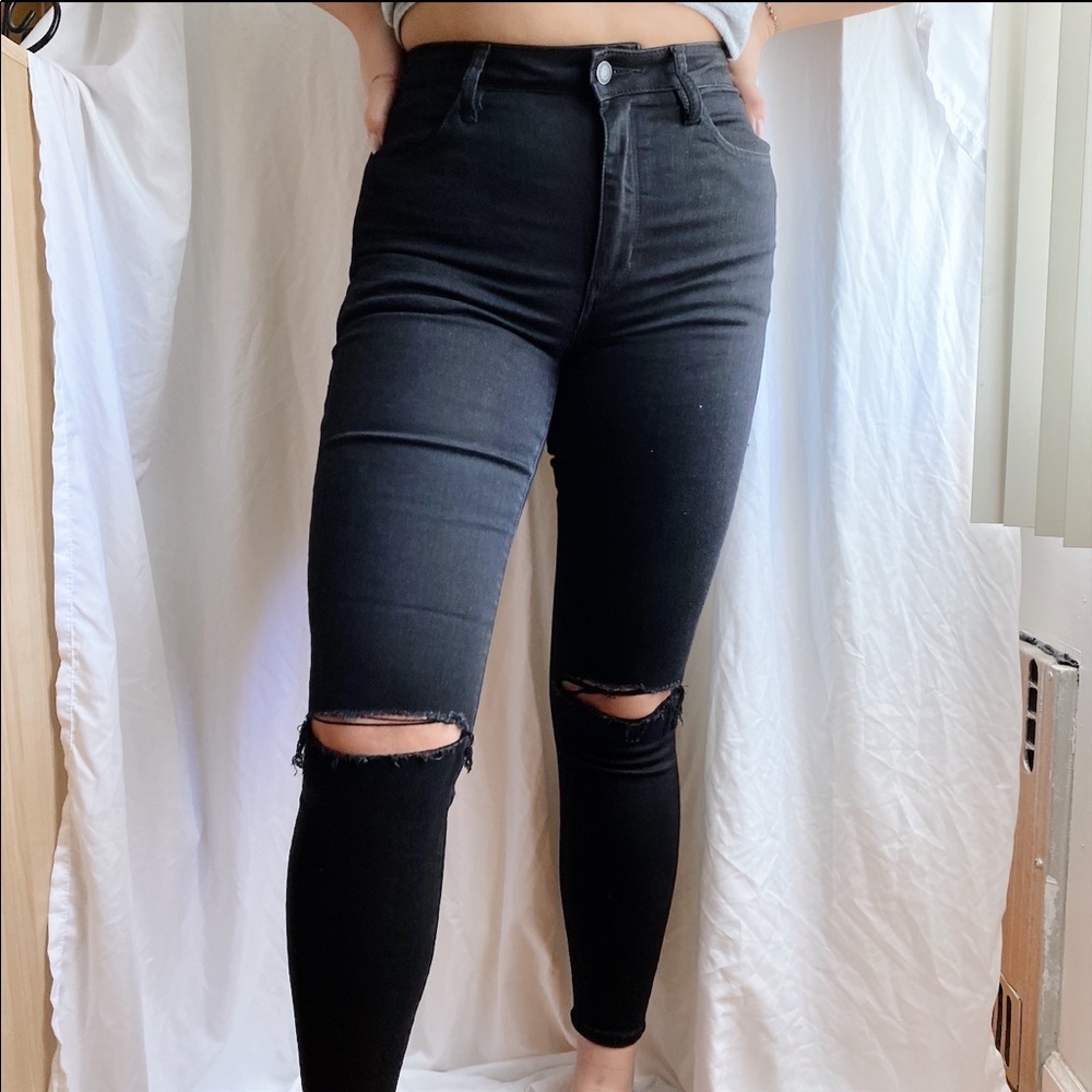 AE Super High Rise Jeggings
